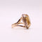 Bague Bague Vintage Citrine ovale sur or jaune 58 Facettes