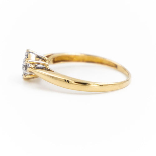 Bague 54 Bague Marguerite Or jaune Diamant 58 Facettes 1806849CN