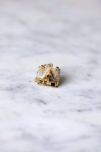 Pendentif Pendentif charm vintage maison en or 58 Facettes