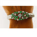 Bracelet Bracelet white gold emeralds diamonds 58 Facettes G3399