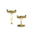 Yellow / 750‰ Gold cufflinks Gold and sapphires cufflinks 58 Facettes 230013SP