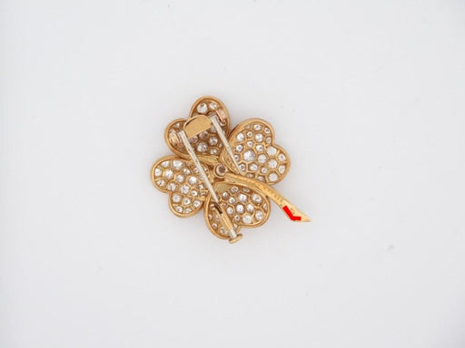 Vintage brooch brooch VAN CLEEF & ARPELS cosmos 18k yellow gold diamonds 3.65ct 58 Facettes 250924