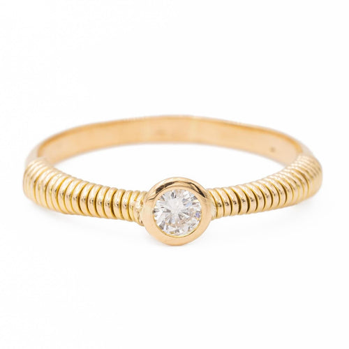 Bague 53 Bague Solitaire Or jaune Diamant 58 Facettes 2432031CN