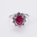 Ring 53.5 Ruby daisy ring 58 Facettes 4022