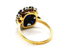 Bague 53 Bague Fleur Or jaune Saphir 58 Facettes 1436595CN