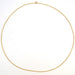 Yellow gold filed cable link chain necklace 58 Facettes 15-449A