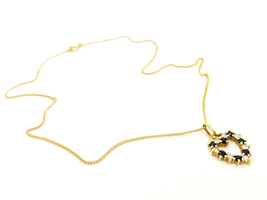 Collier Collier Chaîne + pendentif Or jaune Diamant 58 Facettes 06593CD