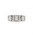 Ring 51 / White/Grey / 750‰ Gold White gold ring Diamonds 58 Facettes 220058R