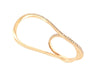 Ring 54 2-finger ring in 18k yellow gold and 74 diamonds 0.296ct 58 Facettes 247853