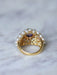 Amethyst and pearl bangle ring on gold 58 Facettes