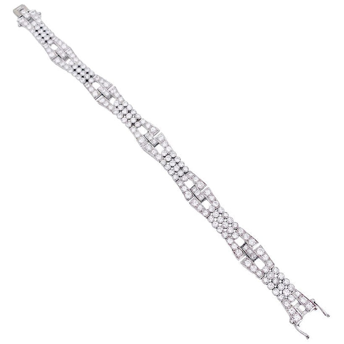 Bracelet Bracelet, or blanc, diamants. 58 Facettes 32852