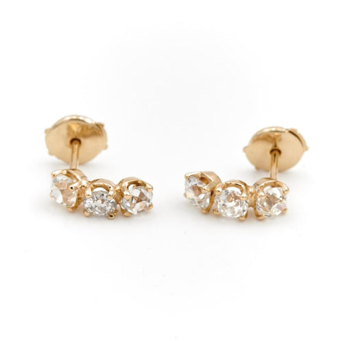 Boucles d'oreilles Boucles d'oreilles Or jaune Diamant 58 Facettes 1955906CN