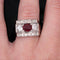 Bague 54 Bague rubis diamants art déco 58 Facettes 22-068