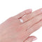 Bague 53 Bague solitaire, or blanc, diamant 58 Facettes 32530