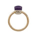 Ring 57 Pomellato ring, "Nudo Petit", pink gold, white gold, amethyst. 58 Facettes 31248