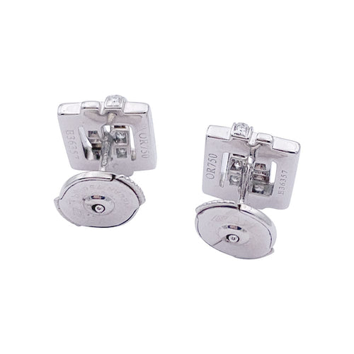 Boucles d'oreilles Boucles d'oreilles Boucheron, "Déchaînée", or blanc, diamants. 58 Facettes 33031