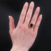 Ring 58 Rhodolite garnet and vintage gold ring 58 Facettes 23-064