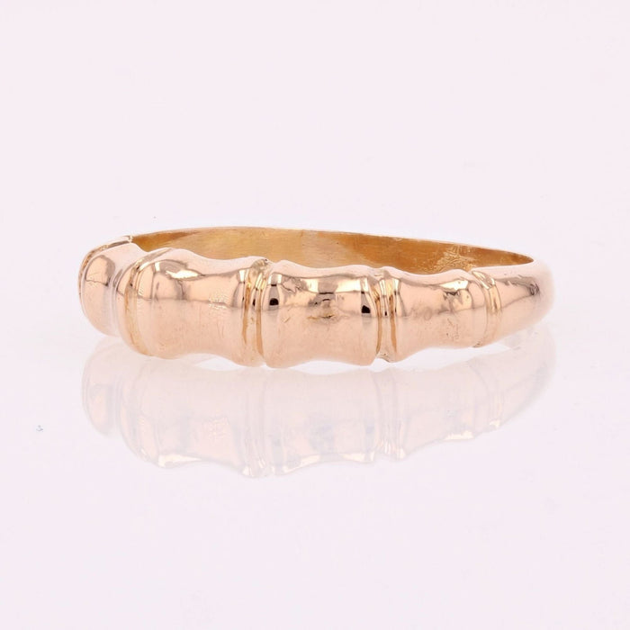 Bague 56 Bague or rose motif bambou 58 Facettes 15-266