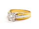 Bague 56 Bague Solitaire Or jaune Diamant 58 Facettes 06326CD
