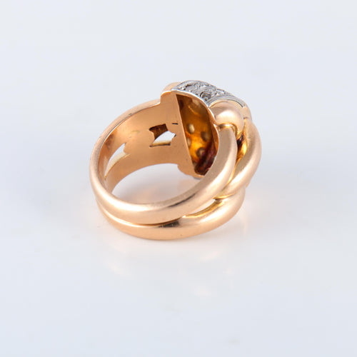 Bague 52 Bague Double corps Diamants 58 Facettes