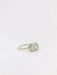Ring Art-Deco Ring White Gold Platinum Diamonds 58 Facettes J180