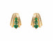 Boucles d'oreilles CLOUS D'OREILLES OR & EMERAUDES 58 Facettes BO/220140