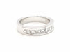 Ring 53 Half wedding ring White gold Diamond 58 Facettes 578777RV