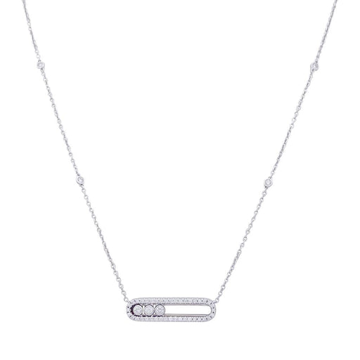 Collier Collier Messika, "Baby Move Pavé", or blanc diamants. 58 Facettes 33424