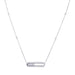 Necklace Messika necklace, “Baby Move Pavé”, white gold, diamonds. 58 Facettes 33424