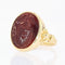 Bague 55 Bague ancienne intaille sur cornaline et or 58 Facettes 21-758