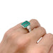 Ring 50 White gold emerald ring, diamonds. 58 Facettes 31814