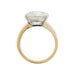 Ring 54.5 5,97 carat diamond ring, gold and platinum. 58 Facettes 31129