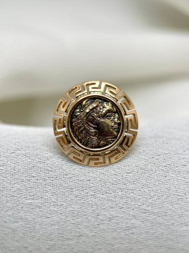 Boucles d'oreilles Boucles d’oreilles Vintage en Or et Pièce ancienne dans le goût de Bulgari 58 Facettes 0