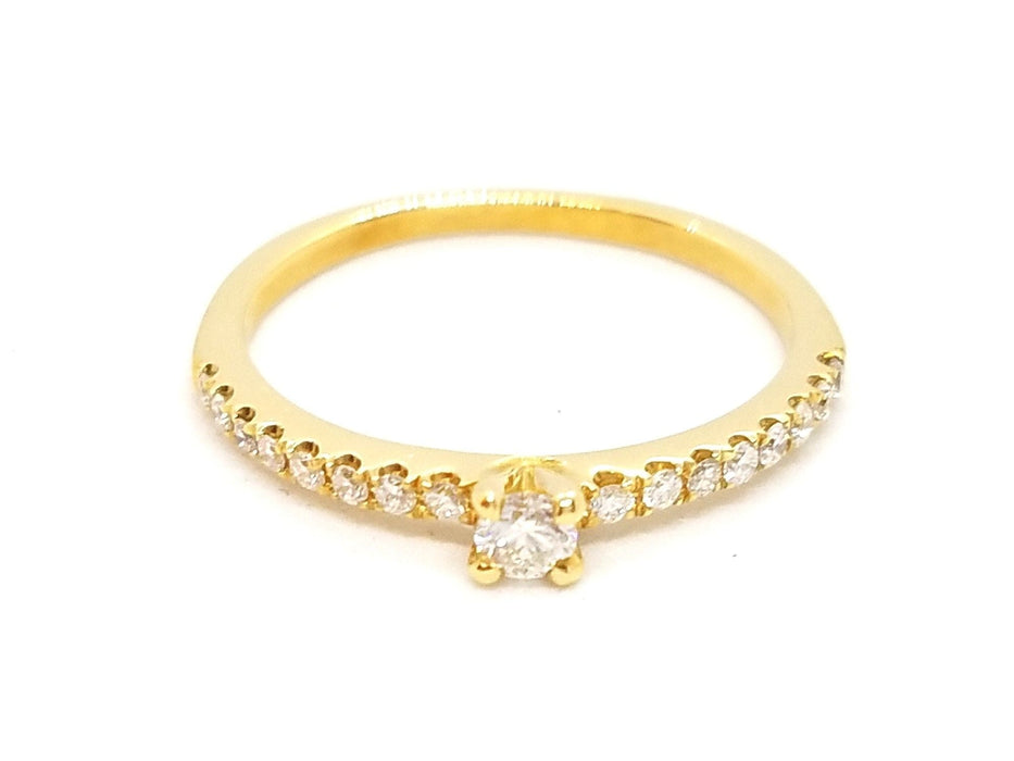 Bague 53 Bague Solitaire Or jaune Diamant 58 Facettes 578723RV