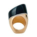 Ring 53 Hermès ring, “Centaure”, pink gold, black jade, diamonds. 58 Facettes 30893