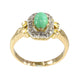 Bague 54 Bague en or avec diamants et turquoise 58 Facettes 22130-0168