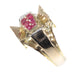 Ring 56 Ring with rubies and diamonds 58 Facettes 20027-0055