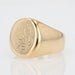 Ring 51 Antique gold signet ring engraved with initials 58 Facettes 21-232