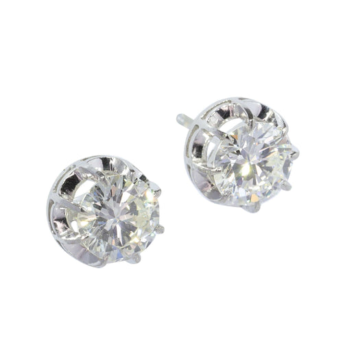 Boucles d'oreilles clous d'oreilles diamants 2,40 ct 58 Facettes 23249-0307