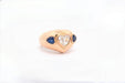 Ring 52 Ring Yellow Gold Sapphire Diamond 58 Facettes 25050