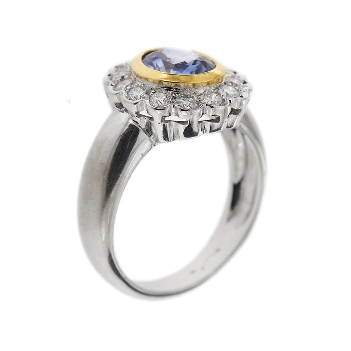 Bague 60 Bague Marguerite saphir et diamants 58 Facettes 30270