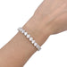 Bracelet Dubail Paris bracelet, heart diamonds, platinum. 58 Facettes 33141