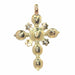 Antique Rococo Diamond Cross Pendant Pendant 58 Facettes 23167-0271