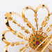 Pendant Yellow gold pendant and brooch by Greek designer Lalaounis decorated with precious stones 58 Facettes