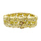 Bracelet Bracelet vintage "Feuillage" or jaune, diamants. 58 Facettes 33152