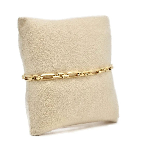 Bracelet Figaro mesh bracelet Yellow gold 58 Facettes REF2372-94