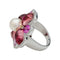 Bague 52 Bague Chanel, "San Marco", or blanc, perle, saphirs roses, tourmalines roses, diamants. 58 Facettes 31344