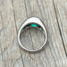 Ring Emerald diamond bangle ring 58 Facettes 247