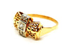 Ring 51 Art Deco Ring Yellow Gold Diamond 58 Facettes 1512559CN