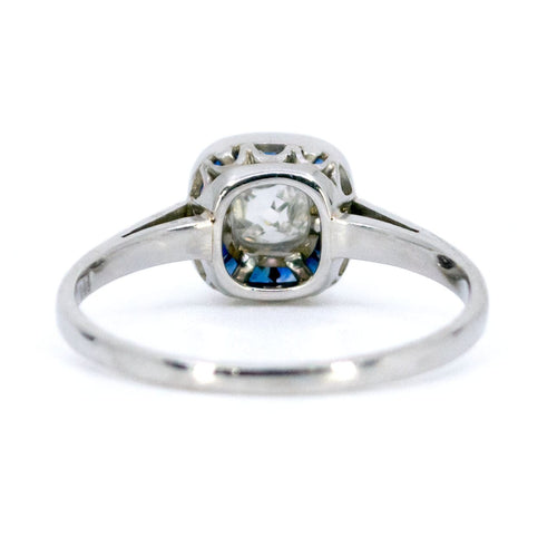 Bague 55 Bague Diamants, Saphirs, Platine 58 Facettes 199DDC4C89774037BD5CF803F84E6415